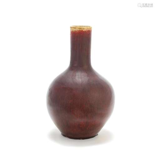 A FLAMBÉ-GLAZED BOTTLE VASE