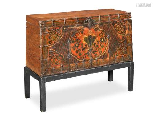 A 'LOTUS' STORAGE CHEST AND STAND