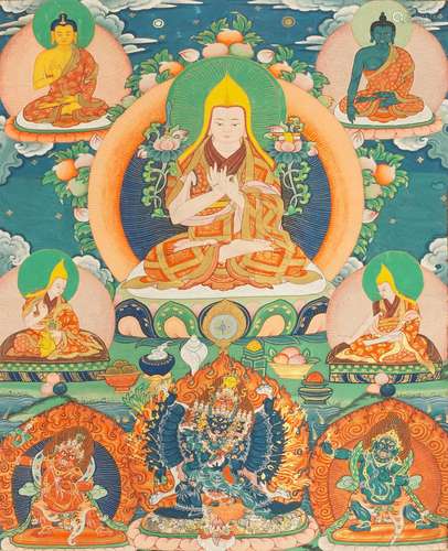 A THANGKA OF TSONGKHAPA