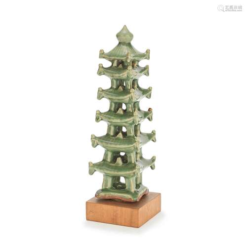 A CELADON-GLAZED PAGODA