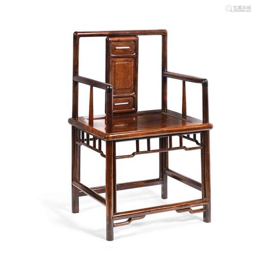 A HUANGHUALI 'ROSE' ARMCHAIR