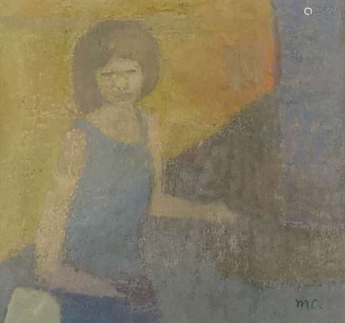 Michael Cooper, NEAC, acrylic on paper, 'Yellow Woman', init...