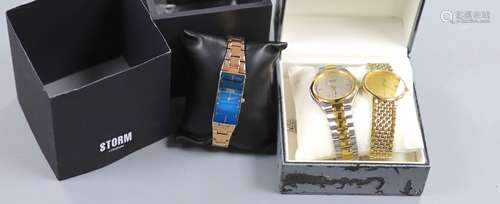 A gentleman's modern steel and gold plated Omega De Ville qu...