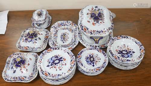 A Spode New Stone China part dinner service, c.1825,comprisi...