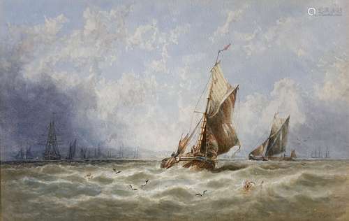 George Stainton (fl.1860-1890), watercolour, ‘A Fresh Breeze...