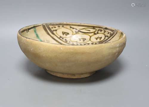 A Persian medieval bowl, diameter 24cm