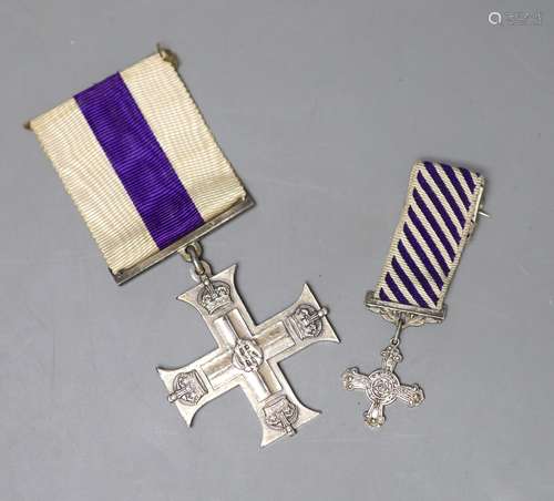 An unnamed Military Cross and a Distinguished Flying Cross m...