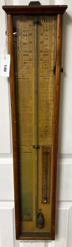 An early 20th century Admiral Fitzroy barometer, height 90cm