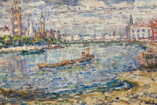 Frank Spencer Curtis Budgen (1882-1971), oil on board, Westm...