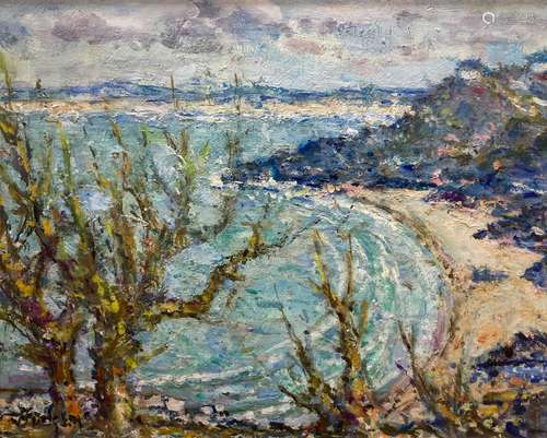 Frank Spencer Curtis Budgen (1882-1971), oil on board, Porth...