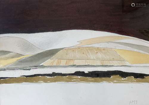 Helen Moggridge (1900-1989), watercolour, landscape, initial...