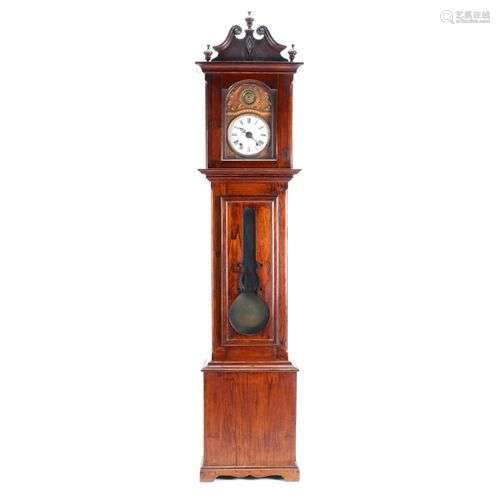 A LONGCASE CLOCK