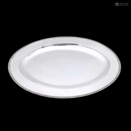 A LARGE OVAL PLATTER