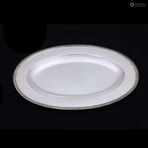 AN OVAL PLATTER