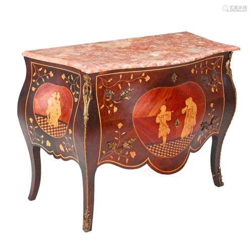 A LOUIS XV STYLE COMMODE