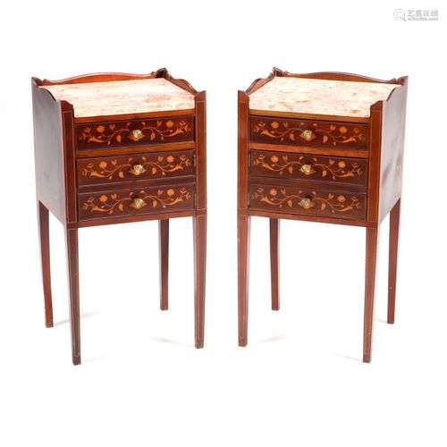 A PAIR OF D. MARIA STYLE BEDSIDE TABLES