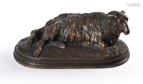 After Rosa Bonheur (1822-99), a bronze Ewe,
