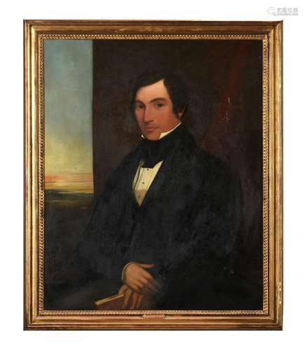 English School (19th century), Portrait of a gentleman, said...