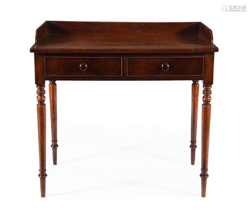 A George IV mahogany dressing table