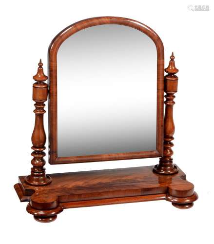 A Victorian mahogany dressing mirror