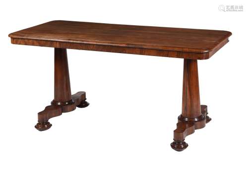 Y A William IV rosewood centre or library table