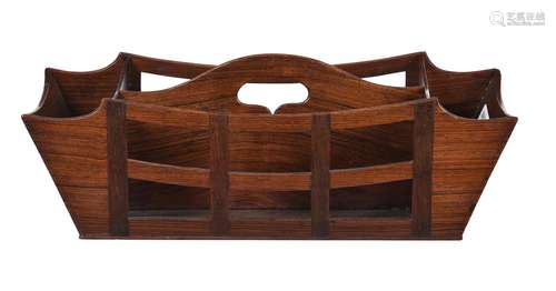 Y A rosewood desk tidy