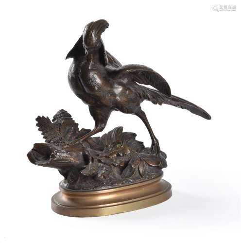 After Alfred Barye (1839-1882), a bronze model of a golden p...