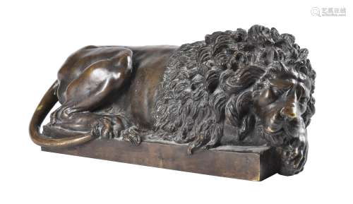 After Antonio Canova (Venetian 1757-1822), A bronze model of...
