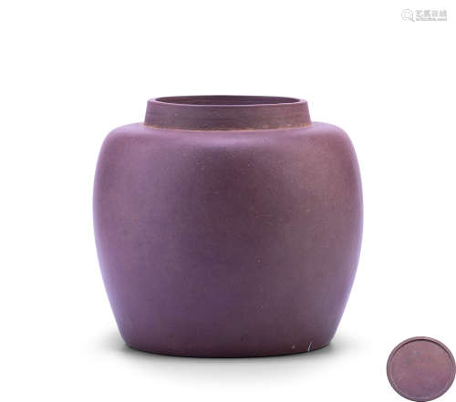 明代  大口紫砂茶叶罐