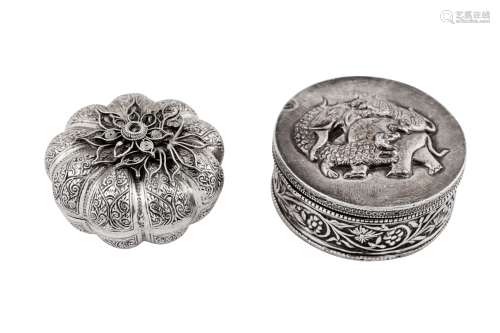 An early to mid-20th century Cambodian unmarked silver and f...