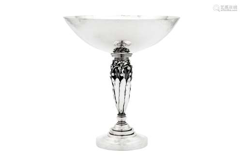 An early 20th century Danish sterling silver tall comport, C...