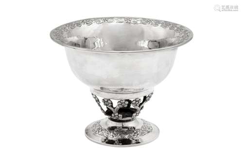 A mid-20th century Mexican sterling silver pedestal bowl, Me...