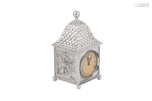 An Elizabeth II sterling silver cased commemorative timepiec...