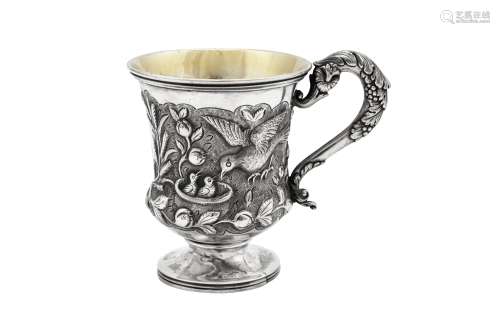 A William IV sterling silver christening mug, London 1831 by...