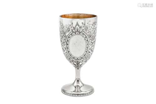 A Victorian provincial sterling silver goblet, Exeter possib...