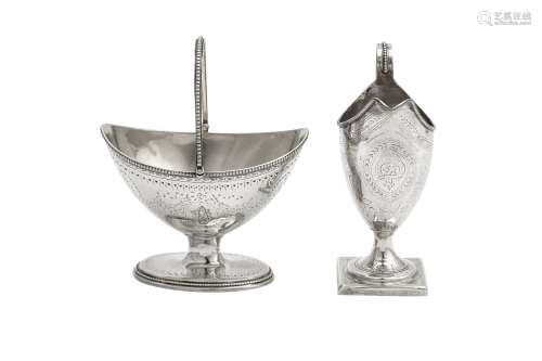 A George III sterling silver cream pail, London 1786 by Robe...