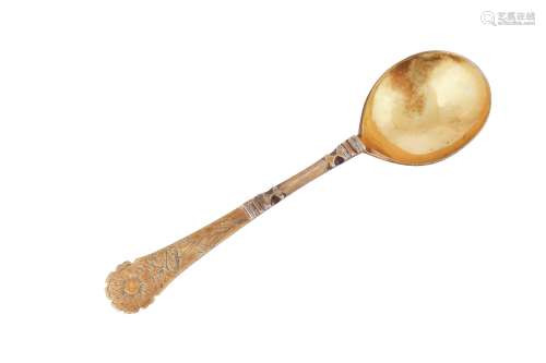 A late 17th century Norwegian silver gilt spoon, Bergen circ...