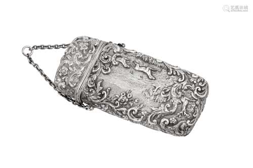 A Victorian sterling silver cheroot case Birmingham 1848 by ...