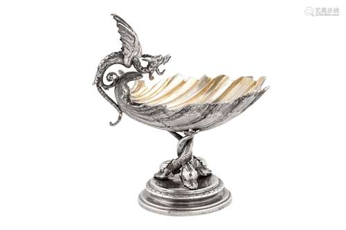 A mid -19th century Italian silver salt, Florence circa 1870...