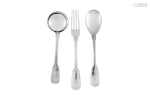 A mid-20th century German 800 standard silver flatware set, ...