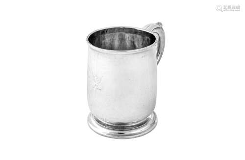 A George I Britannia standard silver mug, London 1719 by Ben...