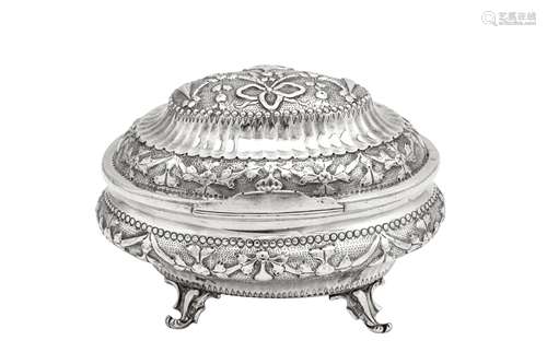 A Catherine II late 18th century Russian 84 zolotnik silver ...