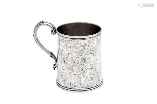 A mid-19th century Indian Colonial silver small mug, Calcutt...
