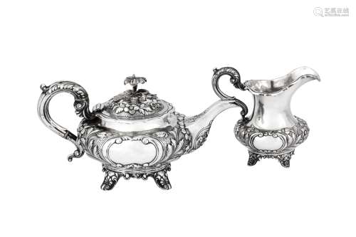 A William IV sterling silver part-tea service, London 1835/3...