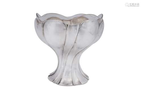 An early 20th century German silver pedestal fruit bowl, Sch...