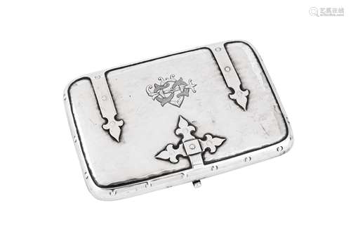 An Edwardian sterling silver novelty cigarette case, London ...