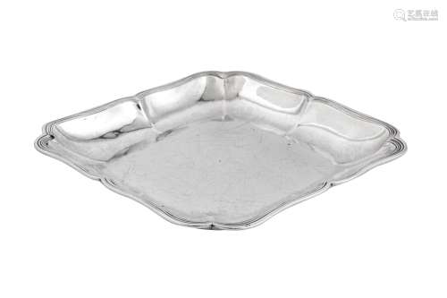 A Louis XV mid-18th century French silver second course dish...