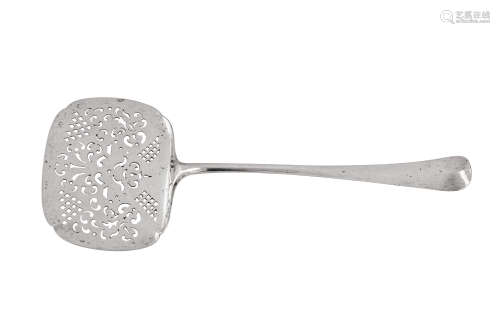 A late 18th century Dutch silver fish slice, Den Bosch 1770 ...