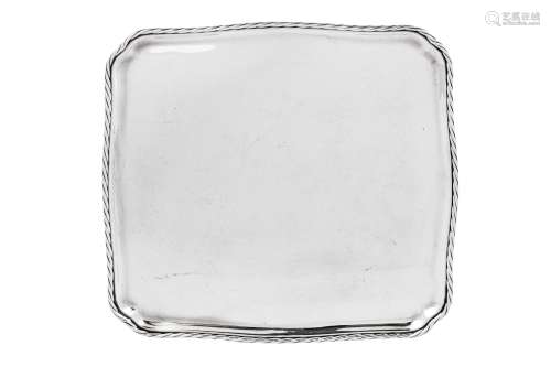 A late 18th century Dutch silver salver, Amsterdam 1773 by R...