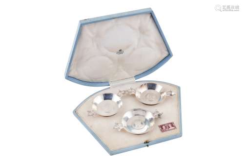 A cased set of George VI sterling silver Royal commemorative...